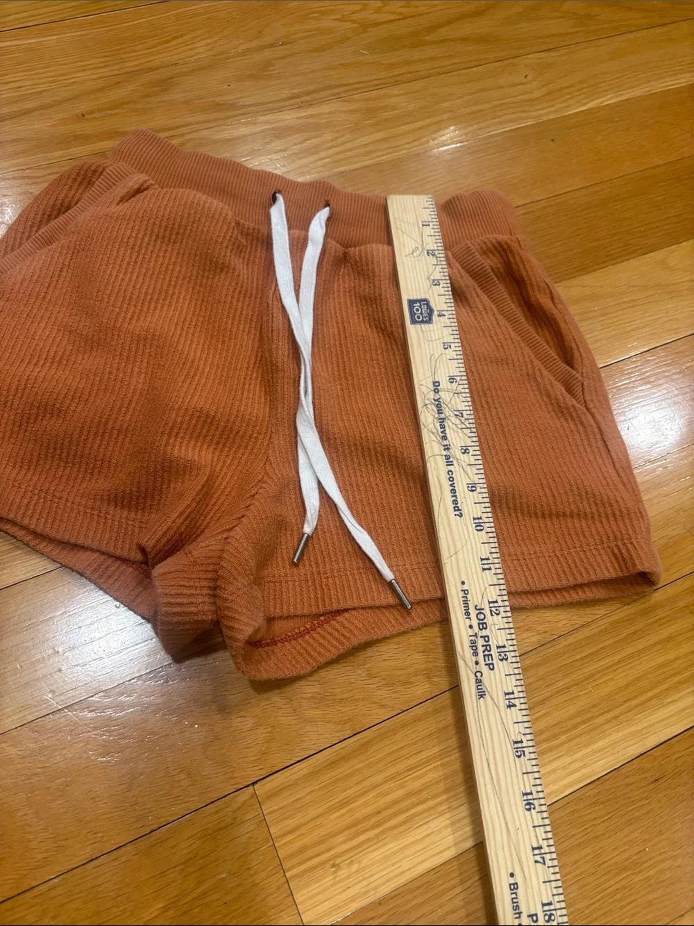 aerie Ribbed Drawstring Shorts - Burnt Orange